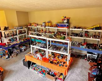 Huge selection of vintage toys…most from mid-90s to mid-2000s.  