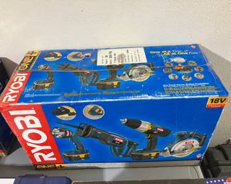 Ryobi 4pc 18v cordless power tool kit