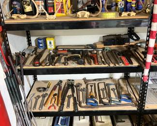 hand tools and wrenches, etc.