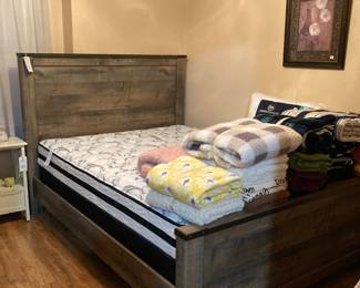 Ashley Furniture Signature rustic queen bed