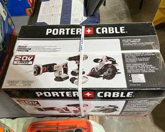 Porter Cable 4pc 20v cordless power tool kit