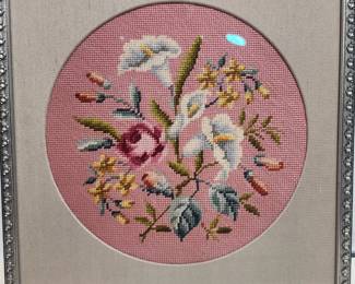 beautiful needle point framed