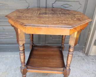 INLAY ANTIQUE TABLE