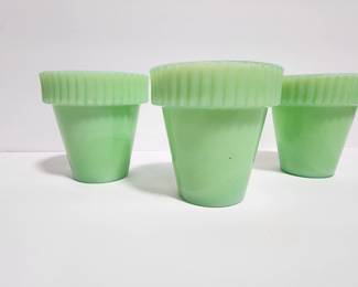 AKRO AGATE SLAG GLASS CUPS