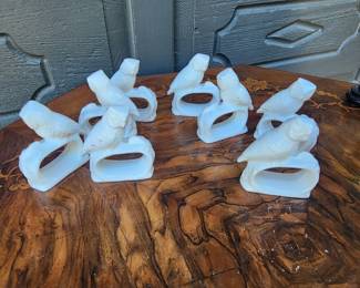 OWL PORCELAIN NAPKIN RINGS