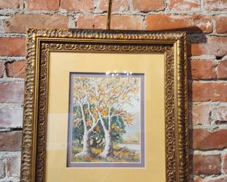 beautiful signed original painting with accent light