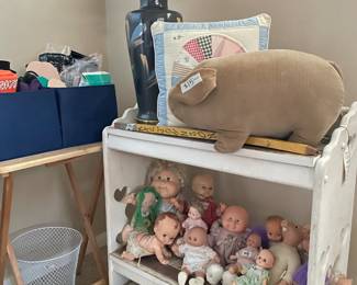 dolls, lamps, and stuffed animals (some not pictured)