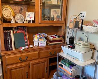 hutch and wire shelf