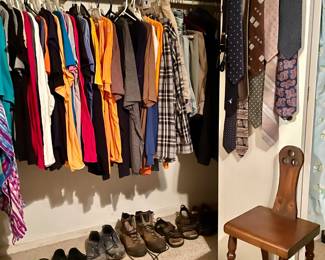 plus size clothing, wooden dressing chair