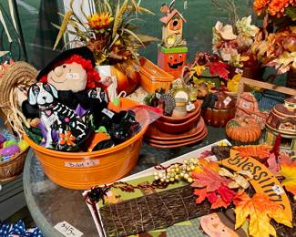 Fall and Halloween decorations