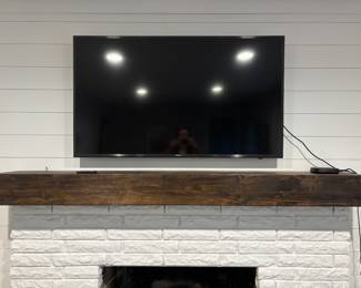 50 Samsung smart tv the mantel is also for sale