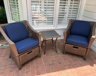 Patio chairs and table