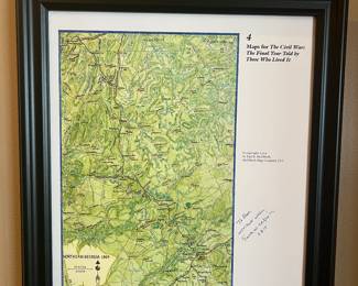 Civil war watercolor map