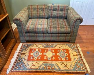 Loveseat, Oriental rug