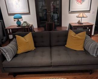 Sofa, Mid Century Floor Lamps