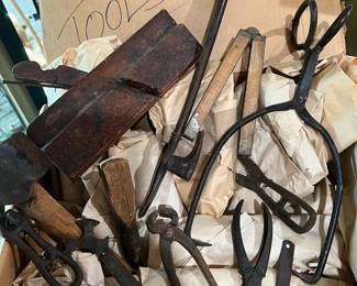 AN ENTIRE BOX OF COLLECTED TOOLS...