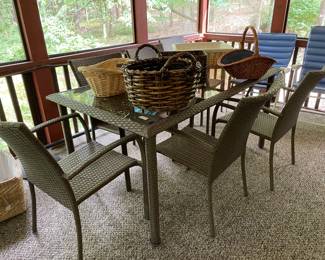 patio set w/6 chairs