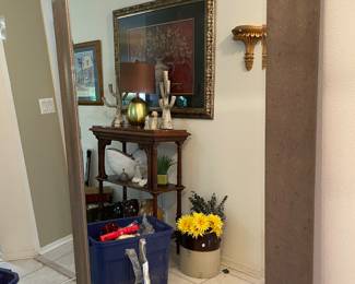 large wall mirror, could go horizontal