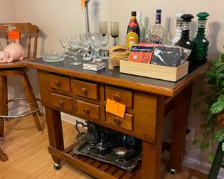 kitchen island/bar cart