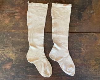 Antique machine made men's socks