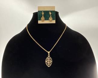 Gold over Silver Demi-Parure