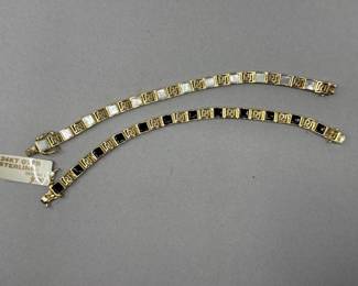 24K over Sterling Bracelets