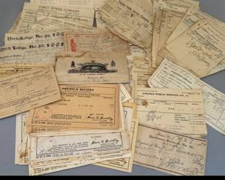Antique Receipts