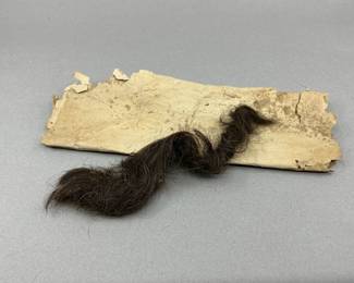 Victorian hair lock