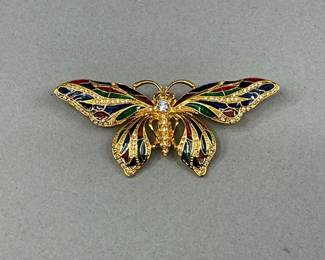 Camrose and Kross Butterfly Brooch