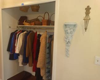 Ladies clothes and unisex baskets