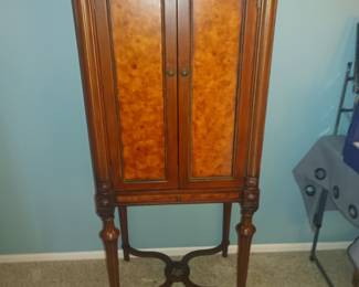 Spindle leg cabinet/writing desk