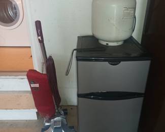 Small fridge/freezer and kirby
