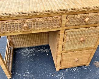 Wicker Desk