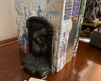 Cast Iron "The Thinker Bookends"