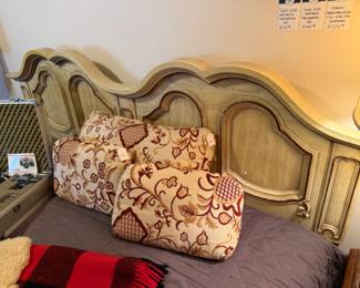 Twin Size Mattress & Boxspring, Twin Size Mattress & Boxspring, Stanley French Provincial Style King Size Headboard