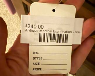 Antique Medical Examination Table