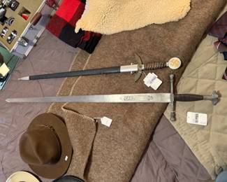 Vintage Carlos V Sword, Hats, Paul Weyersberg Military Sword