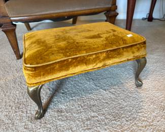 Velvet Ottoman
