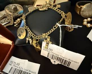 Sterling Vintage Charm Bracelet