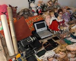 Couch - Camera - DVD Player - Men's Wallets - Porcelain Dolls 