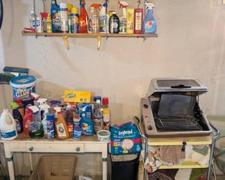 Cleaning Supplies - Table - Cart