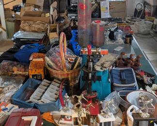 Ping-pong Table - Fishing Boxes - Bullet Reloading Press
