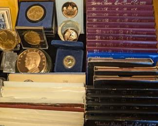 US Mint Proof Sets & Franklin Mint Metals