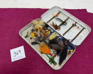 Vintage Aluminum Box of Flies