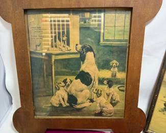 Vintage picture / wooden frame