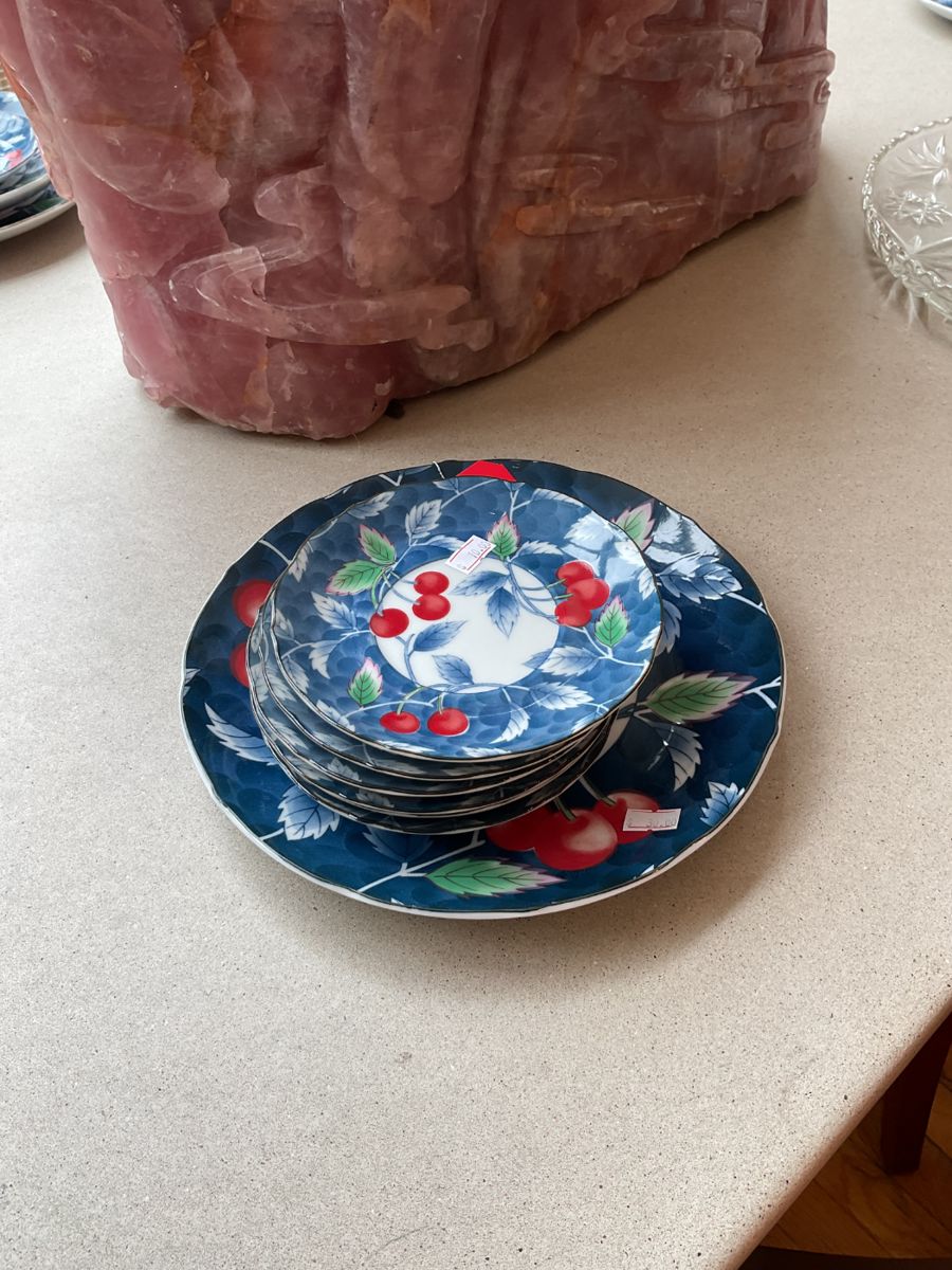 Vintage William Sonoma cherry dinner set $62.50 + tax