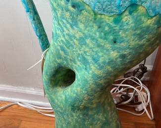 Large Lerner sign abstract sculpture 52” tall $625 + tax