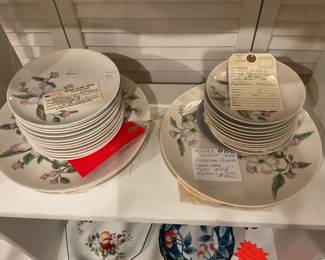 Appleton floral dinner set $212.50 + tax