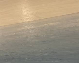 Water landscape hand-painted oil painting - $750 + tax. 