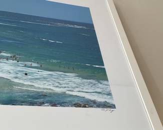 Nobbys beach summer framed photograph 32” x 64” $500 + tax